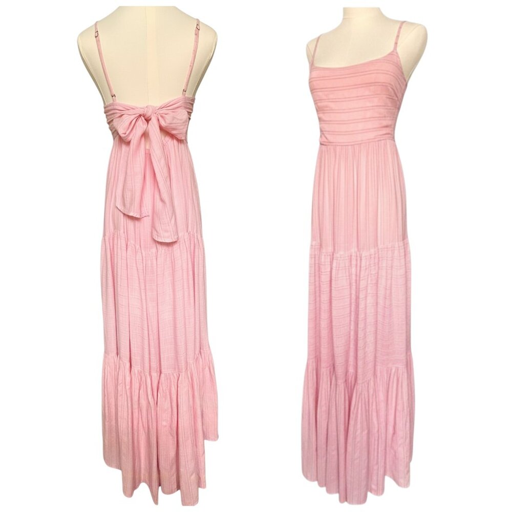 l*space Pink Maxi Sundress with Back Tie